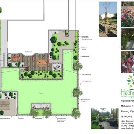 Architektonischer Hausgarten